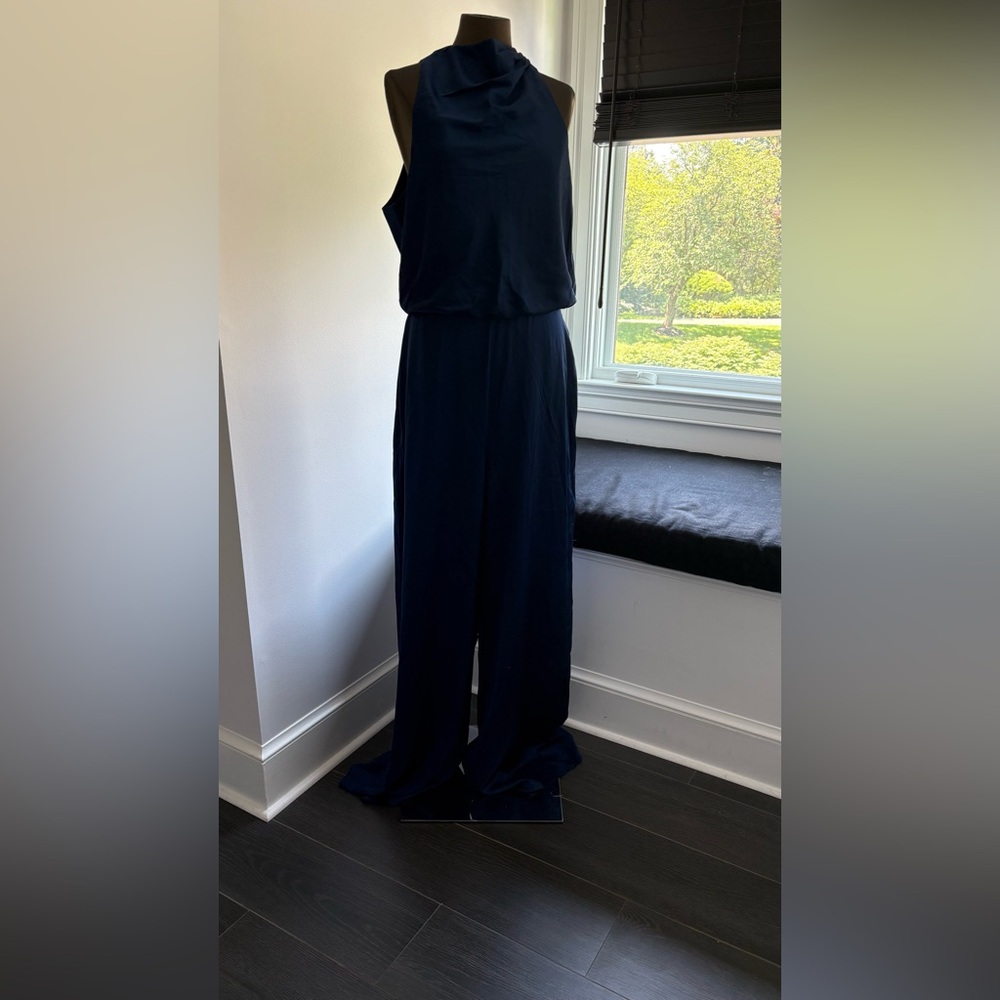 Abercrombie & Fitch Tall Blue Jumpsuit with Relaxed Fit